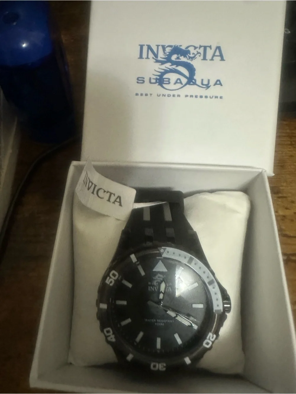 Invicta Black and Silver Men's Sport Dive Watch